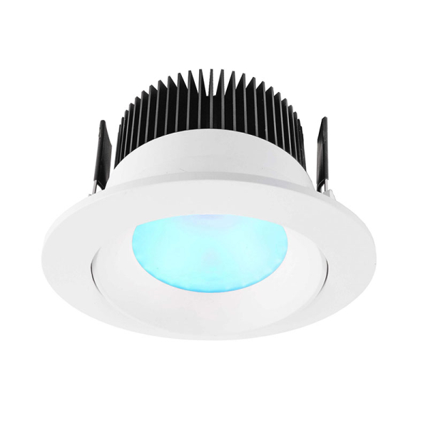 Udde RGBW Downlight 24V 16W - Ø:110mm Vit