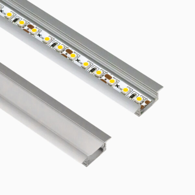 Aluprofil Infälld låg 22x6mm