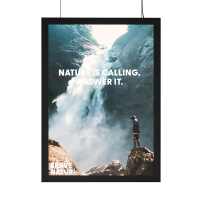 Tunn LED ljustavla Papper 70x100cm